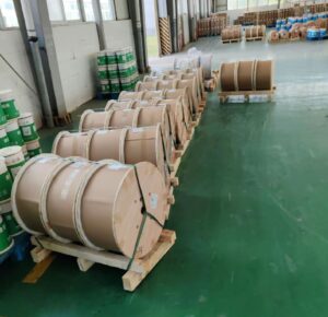 IEC 60317-27 Paper Tape Covered Rectangular Copper Winding Wire for Oil-Immersed Transformers Workshop of paper covered winding wires