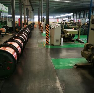 220℃ flat enameled copper wire with super thin customiized size workshop of flat winding wire at zhengzhou tasuu winding wire industry co.,ltd
