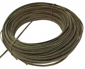 Copper wire (round or rectangular) with insulation made of glass filaments with adhesive and impregnation using silicone varnish